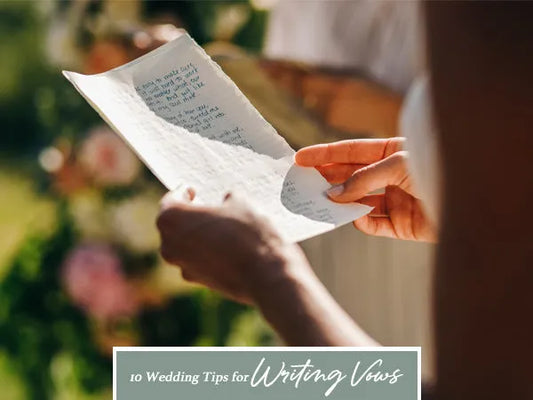 Wedding Tips for Writing Vows