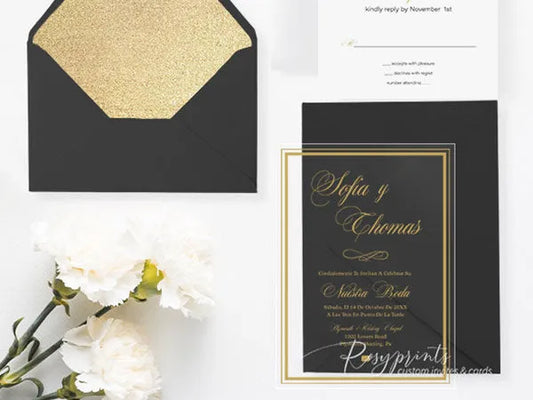 Create Your Acrylic Wedding Invitations with a Modern Twist - Rosy Prints