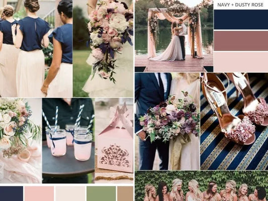 Dusty Rose and Navy Blue Wedding, dusty rose wedding colors, navy blue wedding colors