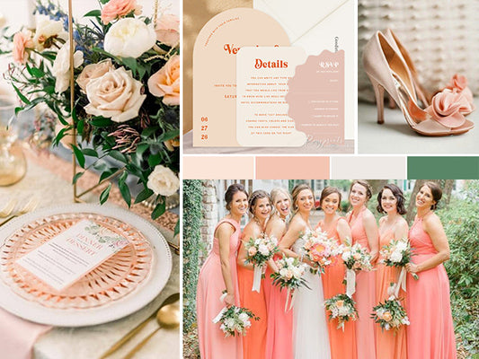 Elegant Peach Wedding Ideas for Spring Summer