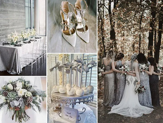 Elegant and Classy Wedding Colors with Gold and Silver