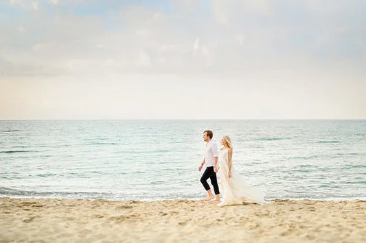 semi formal beach wedding ceremony, beach wedding decorations