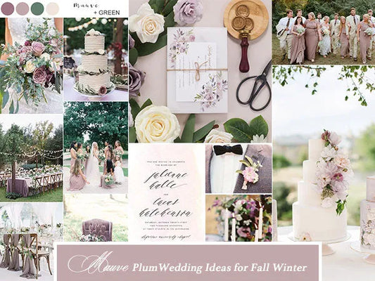 3 Mauve Plum Wedding Ideas for Fall Winter