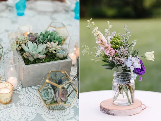 Rustic Wedding Centrepieces