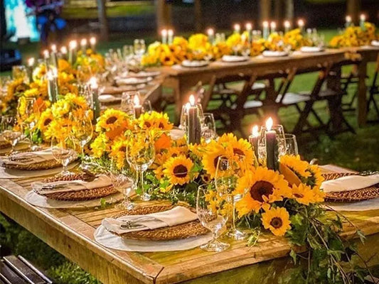 7 Sunflower Wedding Decorations with Rustic Charm - Rosy Prints