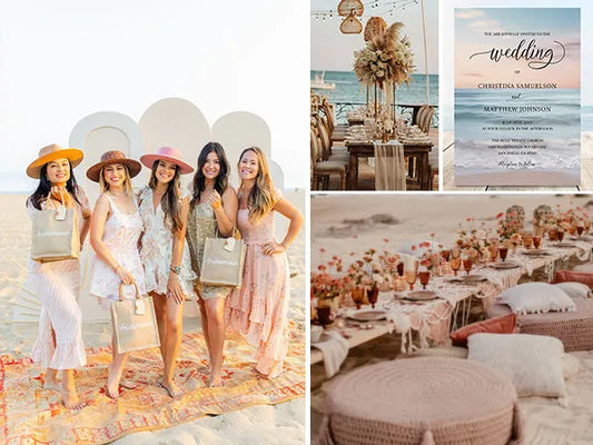 Dreamy Beach Destination Wedding Ideas and Invitations