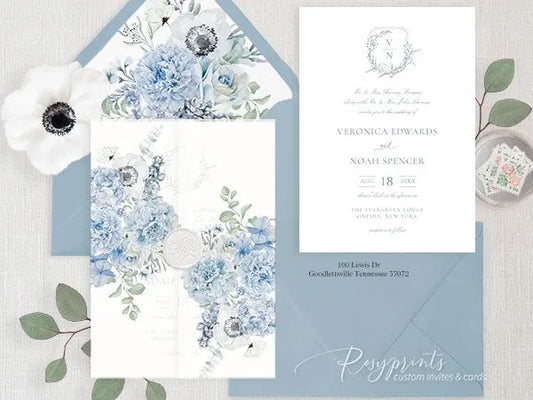 9 Elegant Vellum Wedding Invitations for 2024/2025 Brides - Rosy Prints