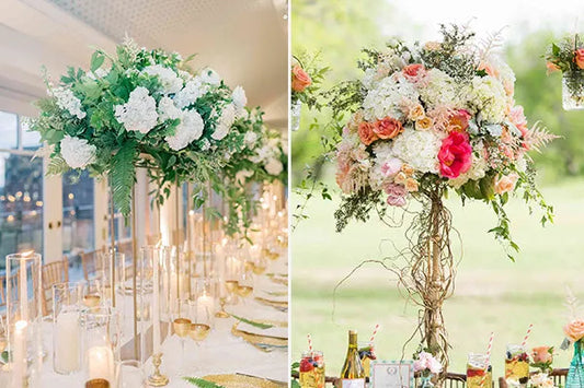 Elegant Tall Wedding Centerpiece, tall flower centerpieces, floral wedding invitations