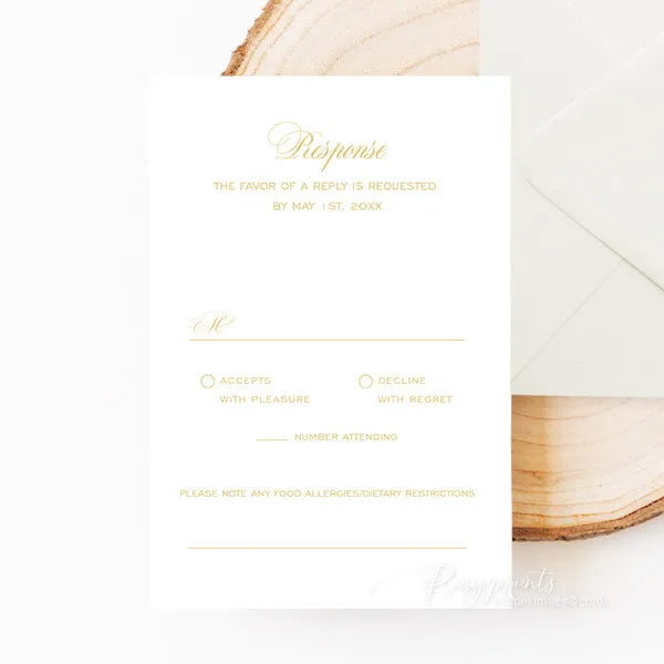 emerald green and gold vintage wedding invitations ROSG18