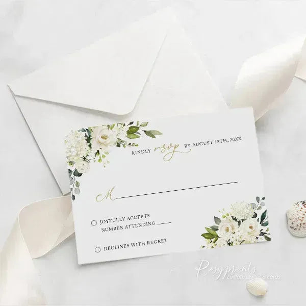 white gold floral acrylic wedding invitations ROSYA30