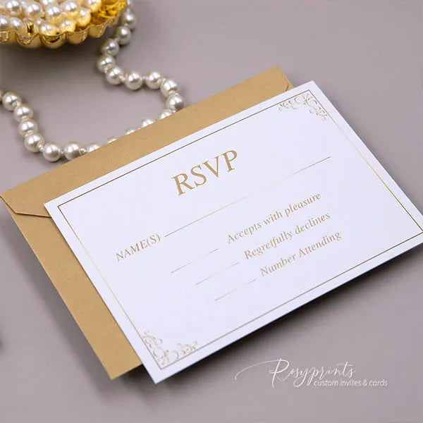 sparkle gold foil gatefold wedding invitations