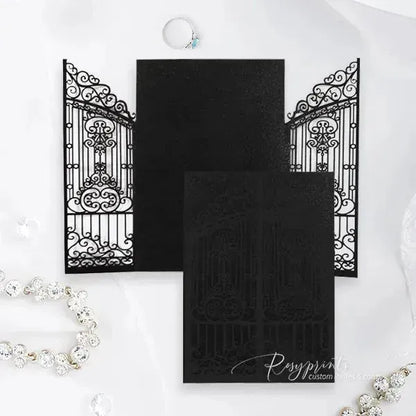 delicate gatefold invitation pockets, 10pcs/set